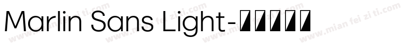 Marlin Sans Light字体转换